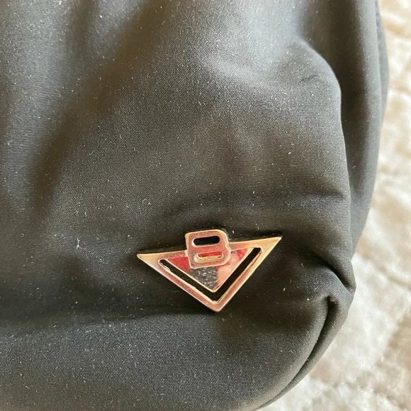 BOTEGA VANETTA nylon handbag.  Black.  6”x13”. Zip closure. Care card. - Picture 2 of 10